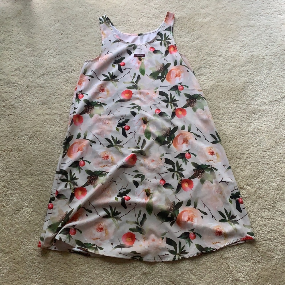 White flower print dress - Picture 2 of 4